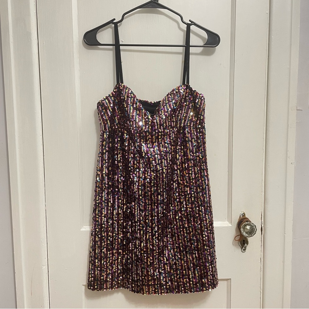 embellished mini dress zara